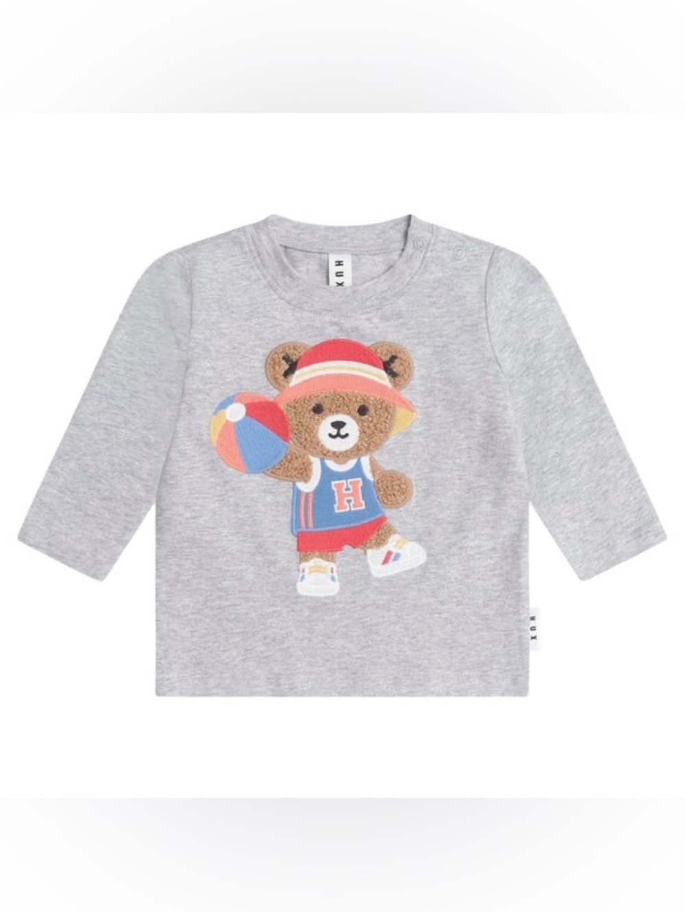 Hux Huxbaby Bear Basketball Long Sleeve Tee 6-12 mos Bear Long-Sleeve Kids